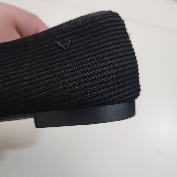 VIVAIA Square-Toe V-Cut Flats Black (Margot 2.0) Women's Size 8 (39) - Picture 10 of 12